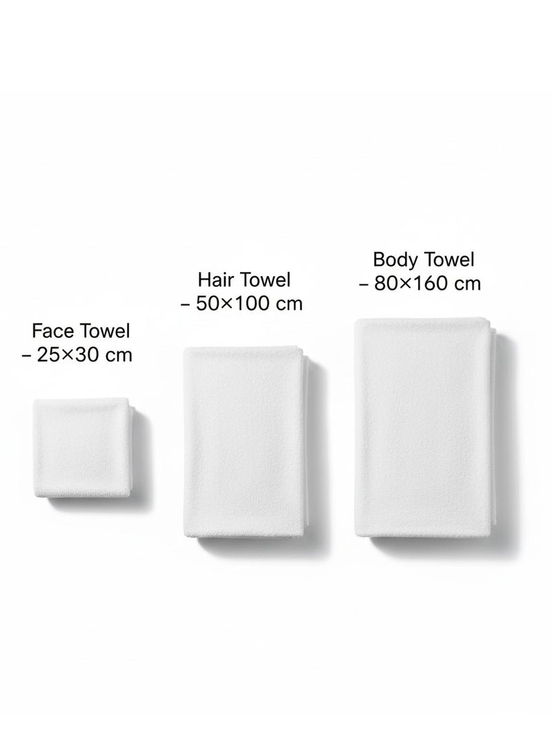 جلوبال ستار مناديل جلوبال ستار القابلة للاستخدام مرة واحدة (عبوة 40) - 3 مقاسات للوجه والجسم والشعر - Image 3