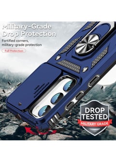 erorex Case For Samsung Galaxy S23+ 5G Sliding Camshield Holder Phone Case Blue  - Image 3