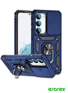 Case For Samsung Galaxy S23+ 5G Sliding Camshield Holder Phone Case Blue