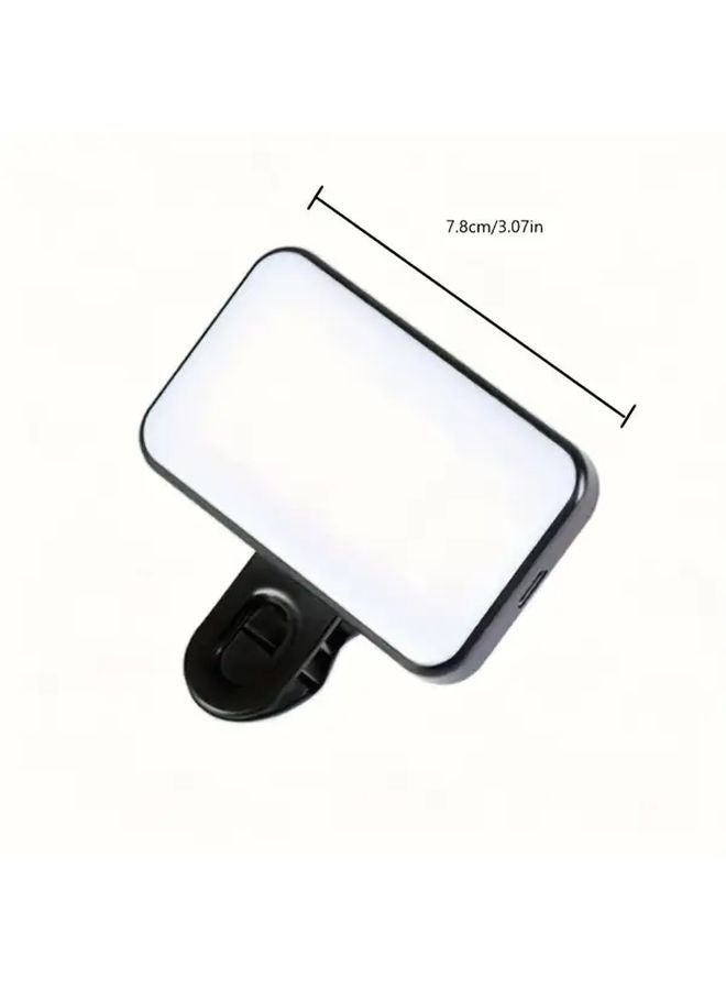 Black Portable Mini Fill Light Adjustable Color Temperature Brightness for Video Shooting Live Streaming - Image 3