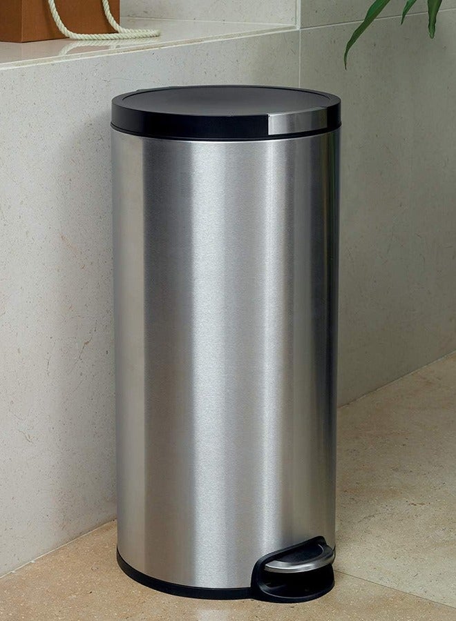 Orchid Eko Artistic Round Step Waste Bin With Lid 30 Litre - Image 2