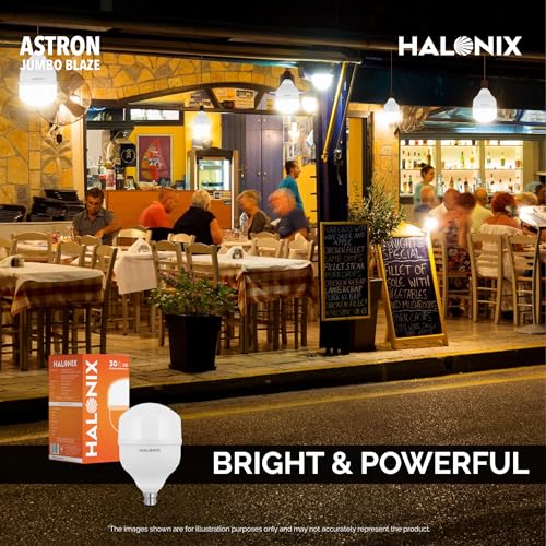 Halonix Jumbo 30W LED Bulb | Cool Day Light (6500K) |Pack of 1 |Energy Efficient| 4kv Surge Protection |Base- B22 | High Wattage Led Bulb| - Image 3
