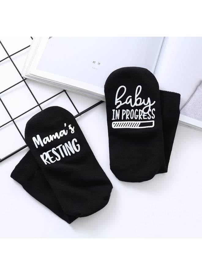 Udobuy Delivery Socks,Non-Skid Maternity Labor Socks,Labor and Delivery Maternity Push Socks,Shower Gift,Maternity Socks, Mama's, One size - Image 3