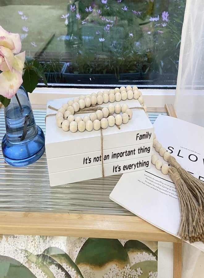 OMISHE Decorative Books for Home Decor, White Faux Books for Decoration, Rustic Farmhouse Stacked Display Books (Family) - Image 2