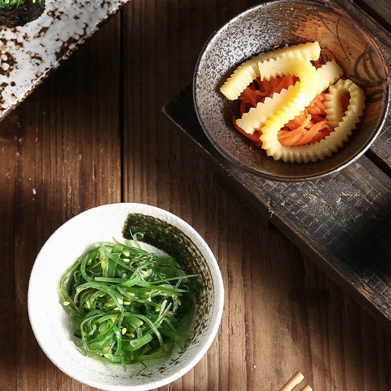 4Pcs Ceramic Sushi Plates Seasoning Plates Mustard Sushi Plates (Assorted Color) - Image 2