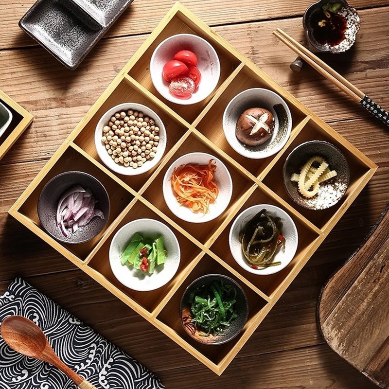 4Pcs Ceramic Sushi Plates Seasoning Plates Mustard Sushi Plates (Assorted Color) - Image 5