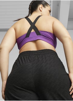 PUMA Fit Mid Impact Womens Purple Training Bra Top  - Image 5