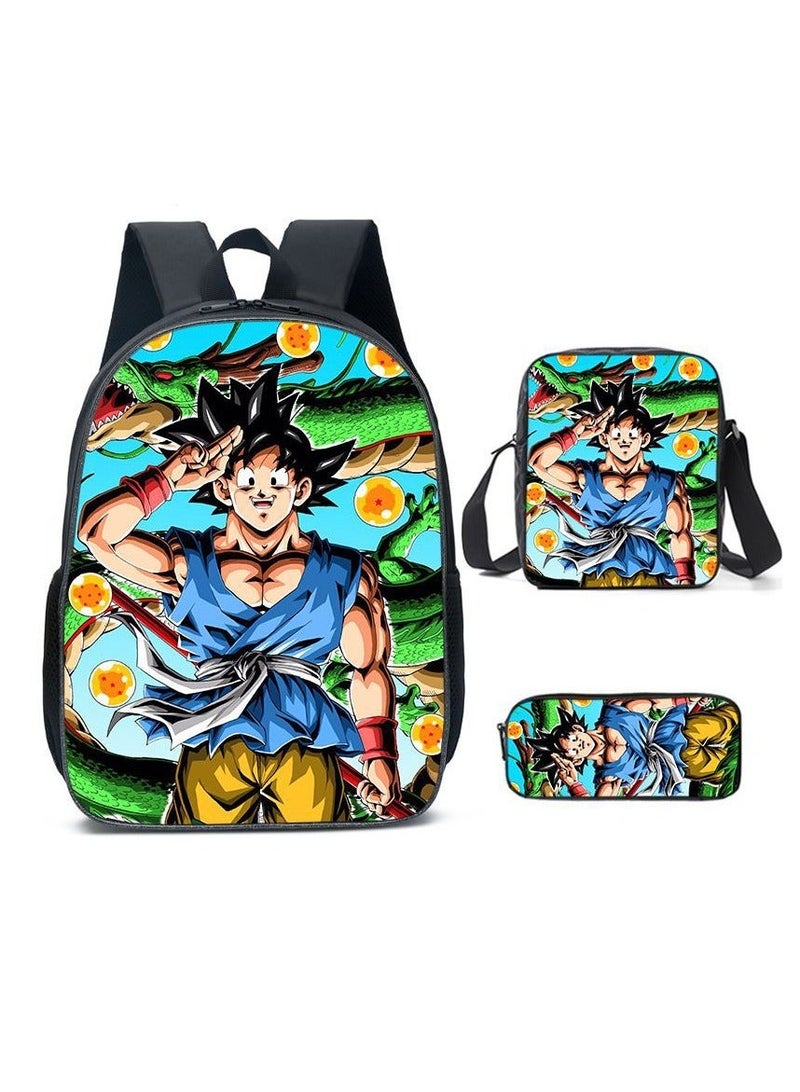 Dragon Ball Children's Three-piece Backpack  40*15*30cm
