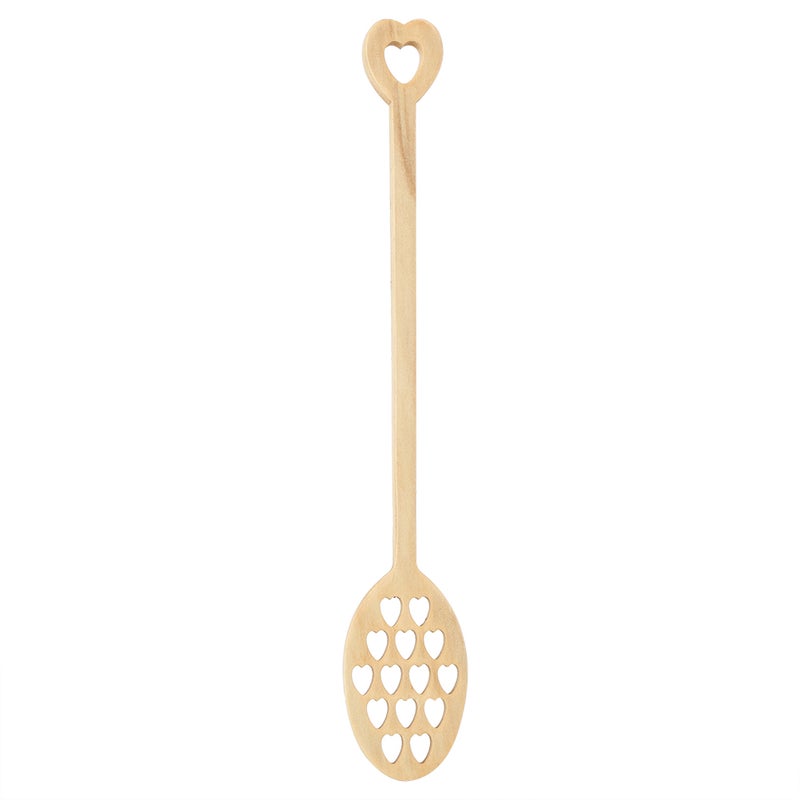 3Pcs Home Long Handle Wood Stirring Spoon Mixing Slotted Spoon for Coffee Milk Honey Use - Image 3