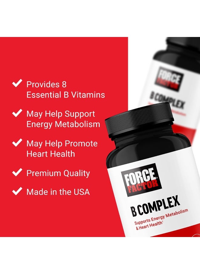 Force Factor Force Factor, B Complex, 60 Vegetable Capsules  - Image 3