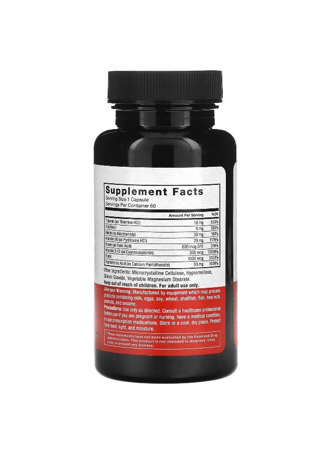 Force Factor Force Factor, B Complex, 60 Vegetable Capsules  - Image 2
