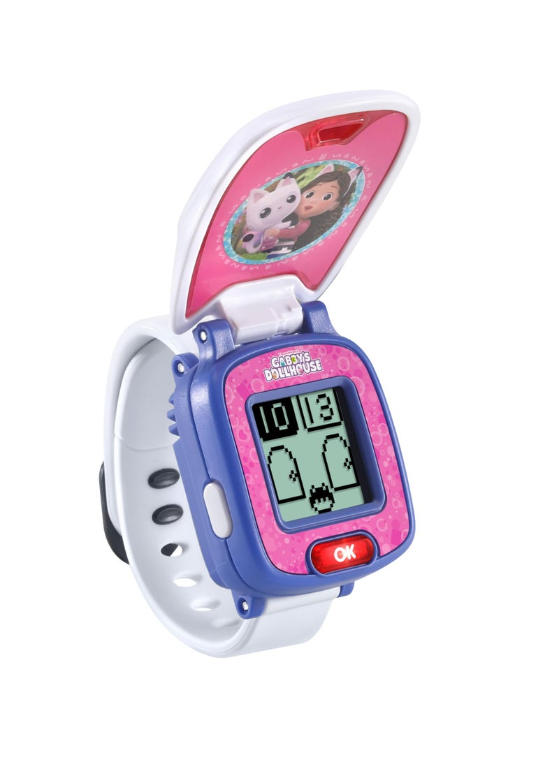 Vtech - Gabby's Dollhouse Pandy Paws' Paw-Tastic Watch - Multicolour | Cute wristwatch featuring Pandy Paws includes ten themed digital clock faces, a stopwatch, timer, alarm clock |  Suitable ages for 3 + up - Image 1