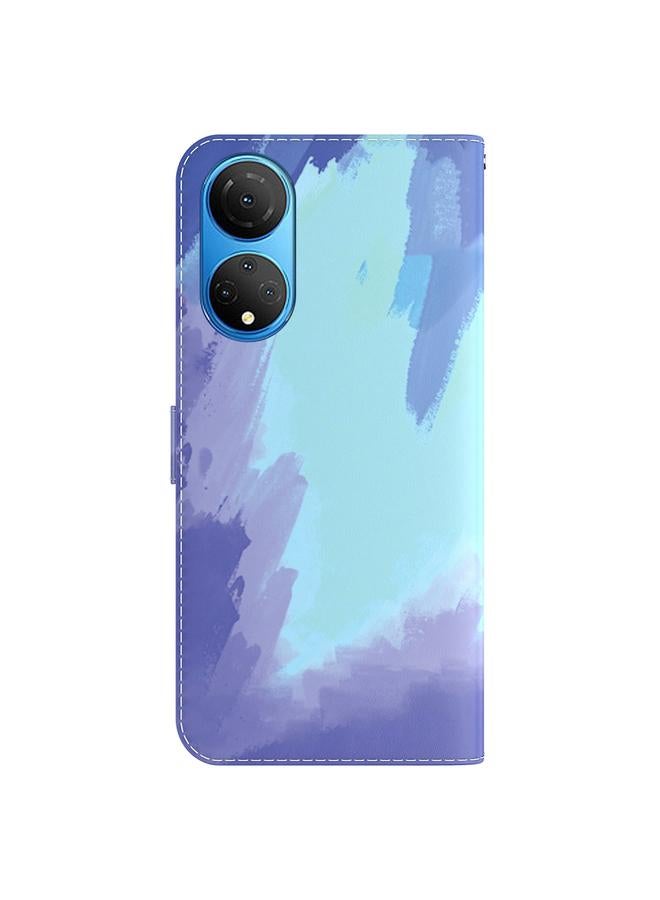 S-TOP Case For Honor X7 Watercolor Pattern Horizontal Flip Leather Phone Case - Image 3