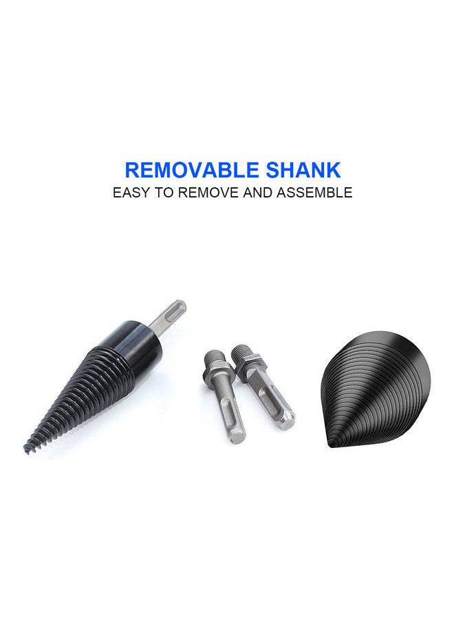 NIBEMINENT - Firewood Log Splitter Drill Bit Black - Image 1