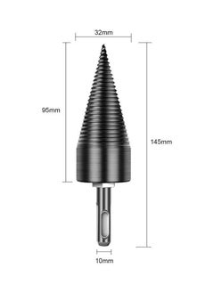 NIBEMINENT Firewood Log Splitter Drill Bit Black  - Image 3