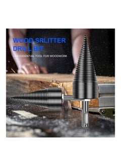 NIBEMINENT Firewood Log Splitter Drill Bit Black  - Image 4