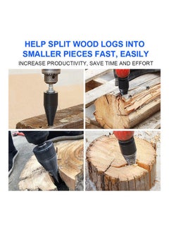 NIBEMINENT Firewood Log Splitter Drill Bit Black  - Image 5