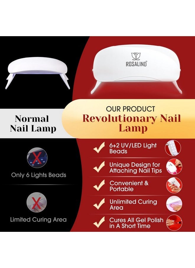 Rosalind Nail Tips Kit, Half Matte Medium Coffin Fake Nail Tips With Nail Glue Gel Top Coat Led Nail Lamp Nail Buffer File Nail Clipper, 600Pcs Full Cover False Nail Tips12 Sizes Nail Extension Kit  - Image 5