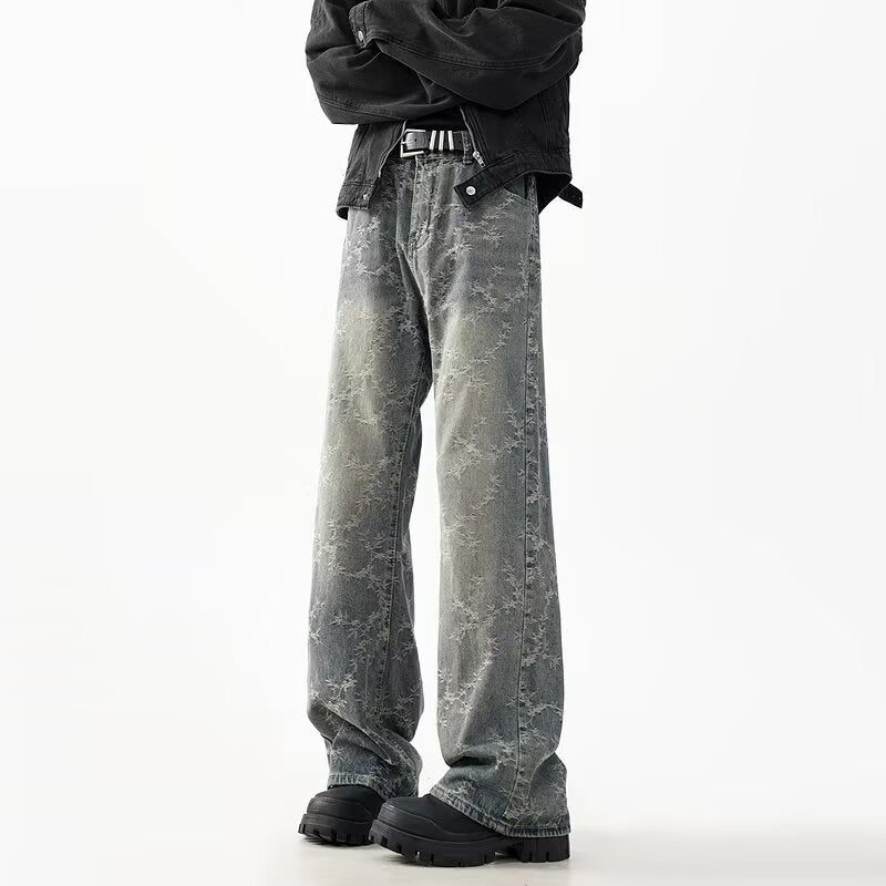 Unisex Classic Denim Jeans Loose Fit Daily Outdoor Wear - Image 2