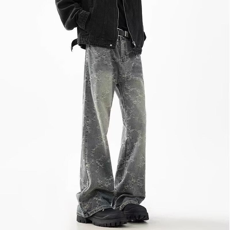 Unisex Classic Denim Jeans Loose Fit Daily Outdoor Wear - Image 3