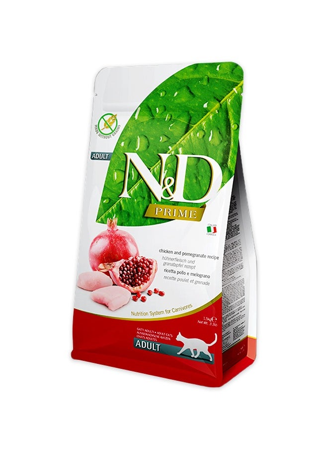Farmina N&D Prime Chicken And Pomegranate Adult Cat Food - 1.5 KG  - Image 1