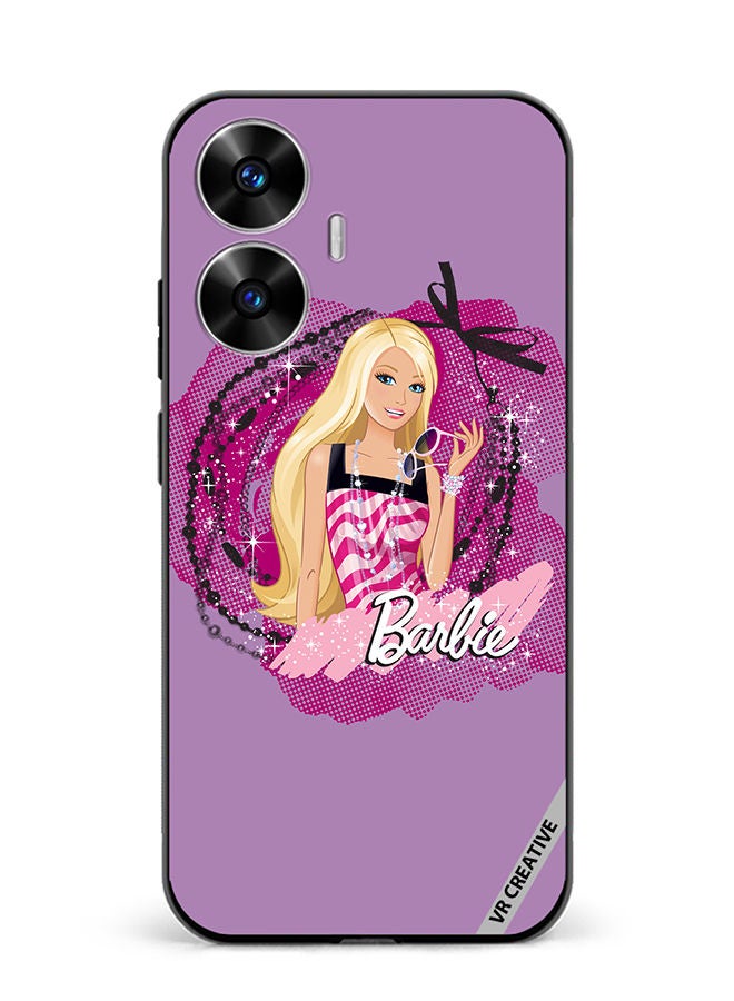 VR CREATIVE Protective Case Cover For Realme C55 Logo Barbie Design Multicolour - Image 1