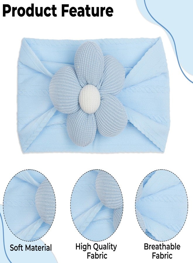 BEMBIKA Baby Headband The Ultimate Hairband For Baby Girl Kids’ Elastic Headbands Girls Head Band and Hair Accessories Soft And Strechy-(Blue) - Image 4