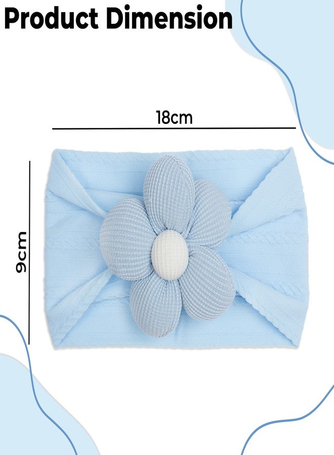 BEMBIKA Baby Headband The Ultimate Hairband For Baby Girl Kids’ Elastic Headbands Girls Head Band and Hair Accessories Soft And Strechy-(Blue) - Image 3