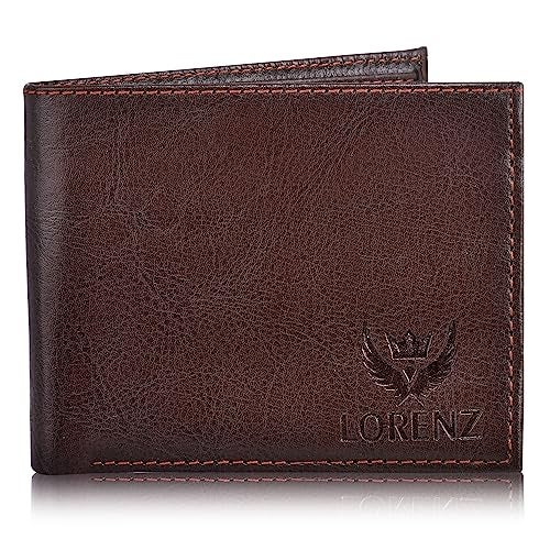 LORENZ Leather Brown Dial Men's Analog Watch And Brown Wallet Combo - Image 5