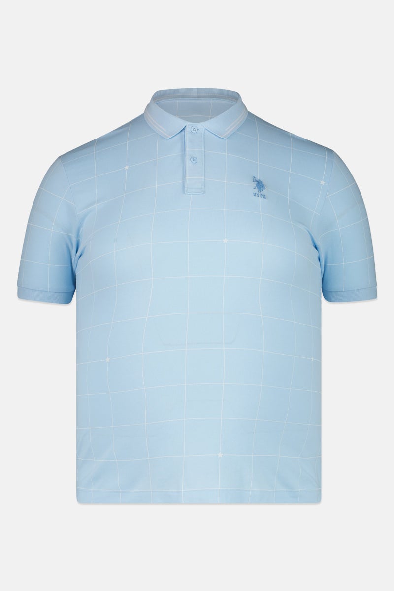 U.S. Polo Assn. قميص بولو قصير الأكمام للرجال بتصميم عادي مع شعار مطرز، متعدد الألوان - Image 4