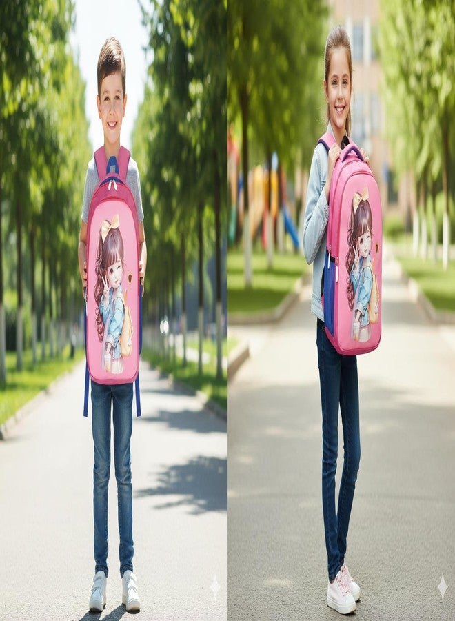 RBM Kids School Backpack For Nursery To Class 2 | 15.5 Inch Lightweight Waterproof Bag | Cartoon Printed School Bag For Boys & Girls (BAG07) - Image 5