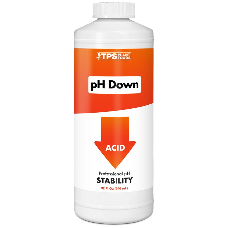 TPS NUTRIENTS Ultra Strength pH Down, Professional Acid pH Adjuster for Soil and Hydroponics, Buffering and Stability Control, 32 oz (1 Quart) - Image 1