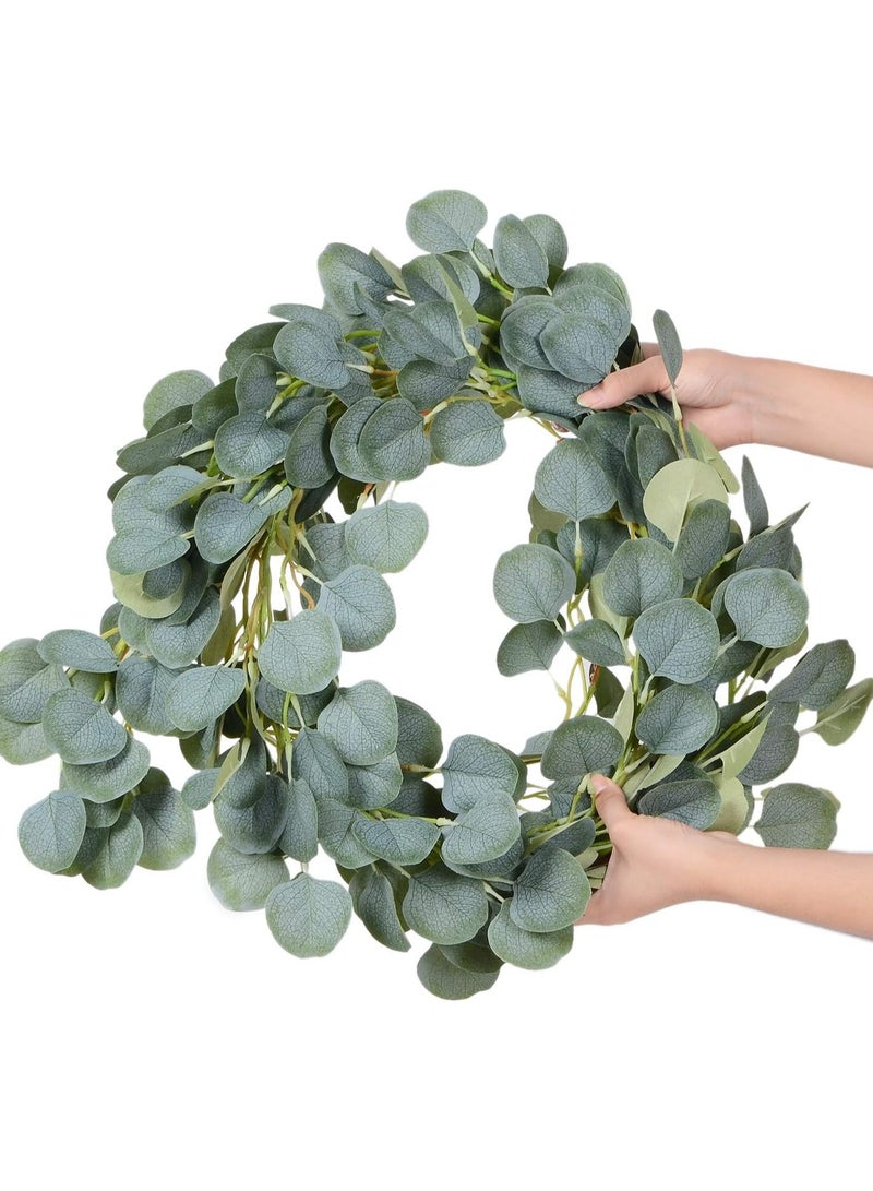 أوزيغالور 3 عبوات إكليل أوكالبتوس صناعي بطول 6 أقدام لزينة الزفاف والجدران - Image 3