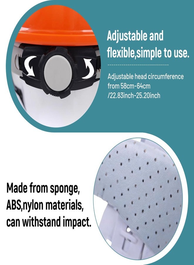 IEUDNS 4 Point Attachment Hard Hat Replacement Ratchet Suspension Construction Hard Hat Liner Adjustable Universal Accessories Bump Cap Insert, Replaceable Helmet Accessory, Knob Adjustment - Image 3
