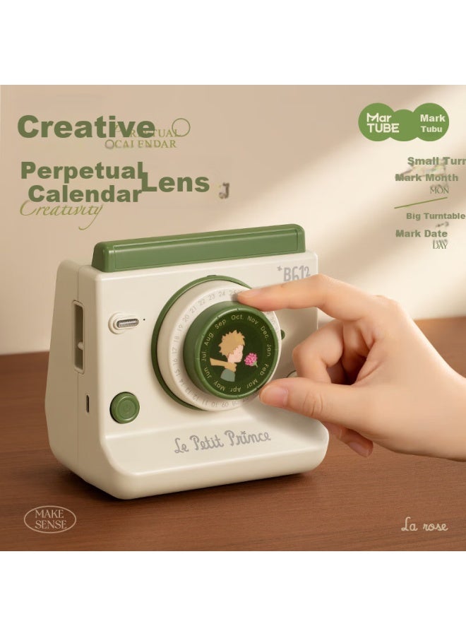 Little Prince Perpetual Calendar Instant Camera Speaker Gift For Girls Birthday Gift Green Birthday Gift Bag Version - Image 2