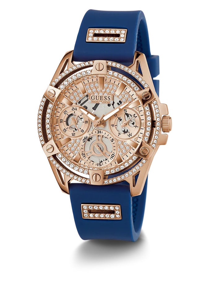 Women’s Blue Rose Gold Tone Multi-Function Silicone Watch GW0536L5 - 40mm - pzsku/ZFBF501F0E0E32FE89EC1Z/45/_/1741518962/c65654d8-103d-42d7-9819-f1fd513871c3