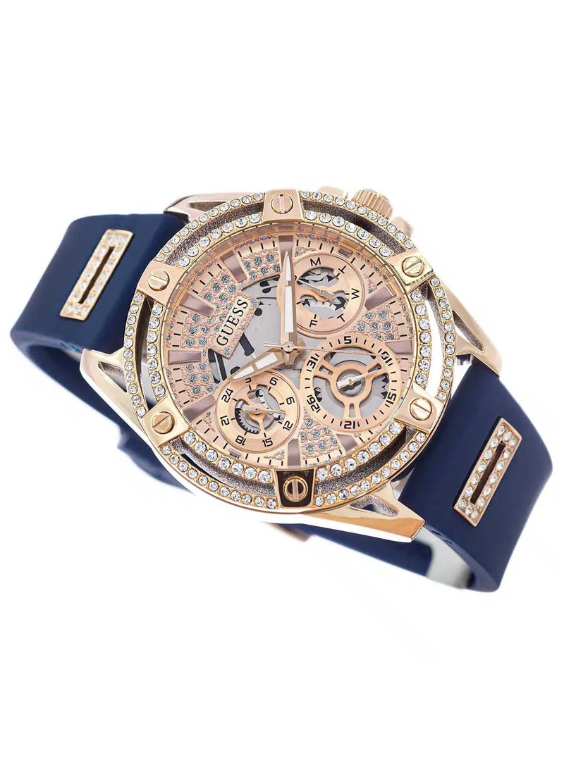 Women’s Blue Rose Gold Tone Multi-Function Silicone Watch GW0536L5 - 40mm - pzsku/ZFBF501F0E0E32FE89EC1Z/45/_/1741518963/3b6a8204-7270-44b9-8a87-5068ddff4b91