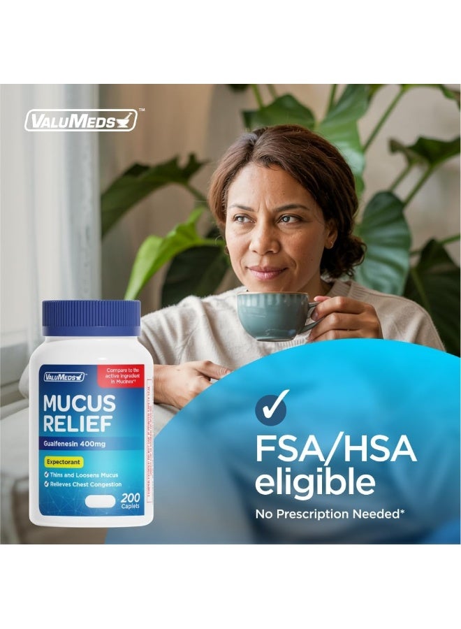 ValuMeds Mucus Relief Caplets Guaifenesin 400mg - Image 4