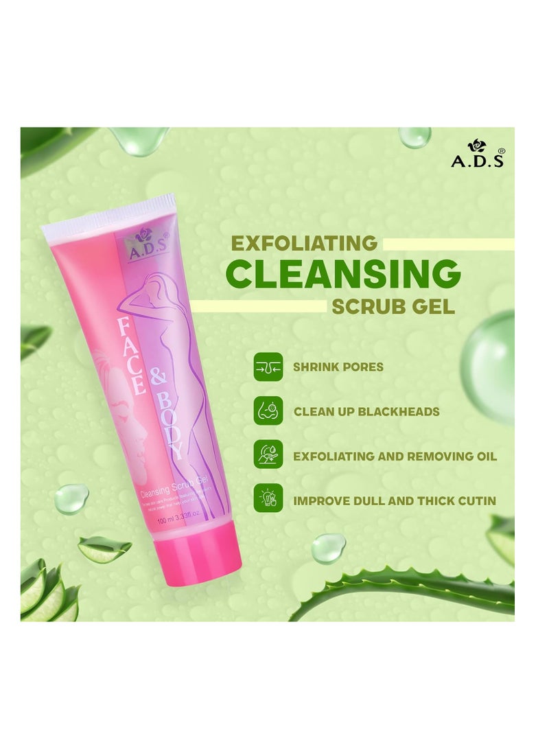 أدبيني جل مقشر لتنظيف الوجه والجسم من أدبيني ألوفيرا 100 مل - Image 3