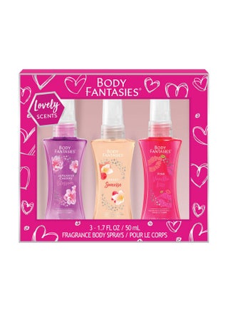 Body Fantasies Body Spray Holiday Gift Set for Her - 3 Piece Lovely Scents Sampler, Perfect for Stocking Stuffers - pzsku/ZFBF52EFAF5BA3BEC5696Z/45/1744001818/b82c0411-b661-4842-b091-e0ea74694105