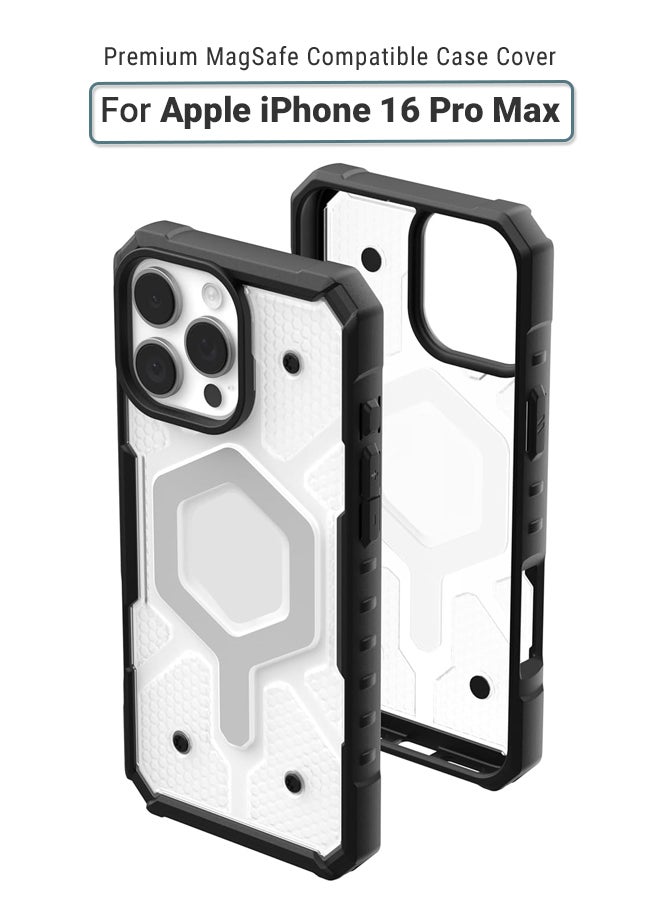 huanmate Apple iPhone 16 Pro Max MagSafe Case Black/Grey- High Quality Strong Magnet, Wireless Charging Compatible, Shockproof Protection, Ultra Slim Anti-Scratch Magnetic Cover for Apple iPhone 16 Pro Max - Image 1