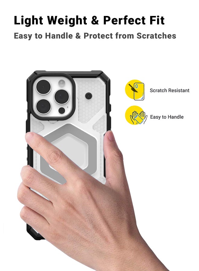 huanmate Apple iPhone 16 Pro Max MagSafe Case Black/Grey- High Quality Strong Magnet, Wireless Charging Compatible, Shockproof Protection, Ultra Slim Anti-Scratch Magnetic Cover for Apple iPhone 16 Pro Max - Image 4