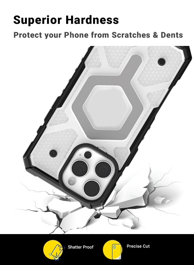 huanmate Apple iPhone 16 Pro Max MagSafe Case Black/Grey- High Quality Strong Magnet, Wireless Charging Compatible, Shockproof Protection, Ultra Slim Anti-Scratch Magnetic Cover for Apple iPhone 16 Pro Max - Image 5