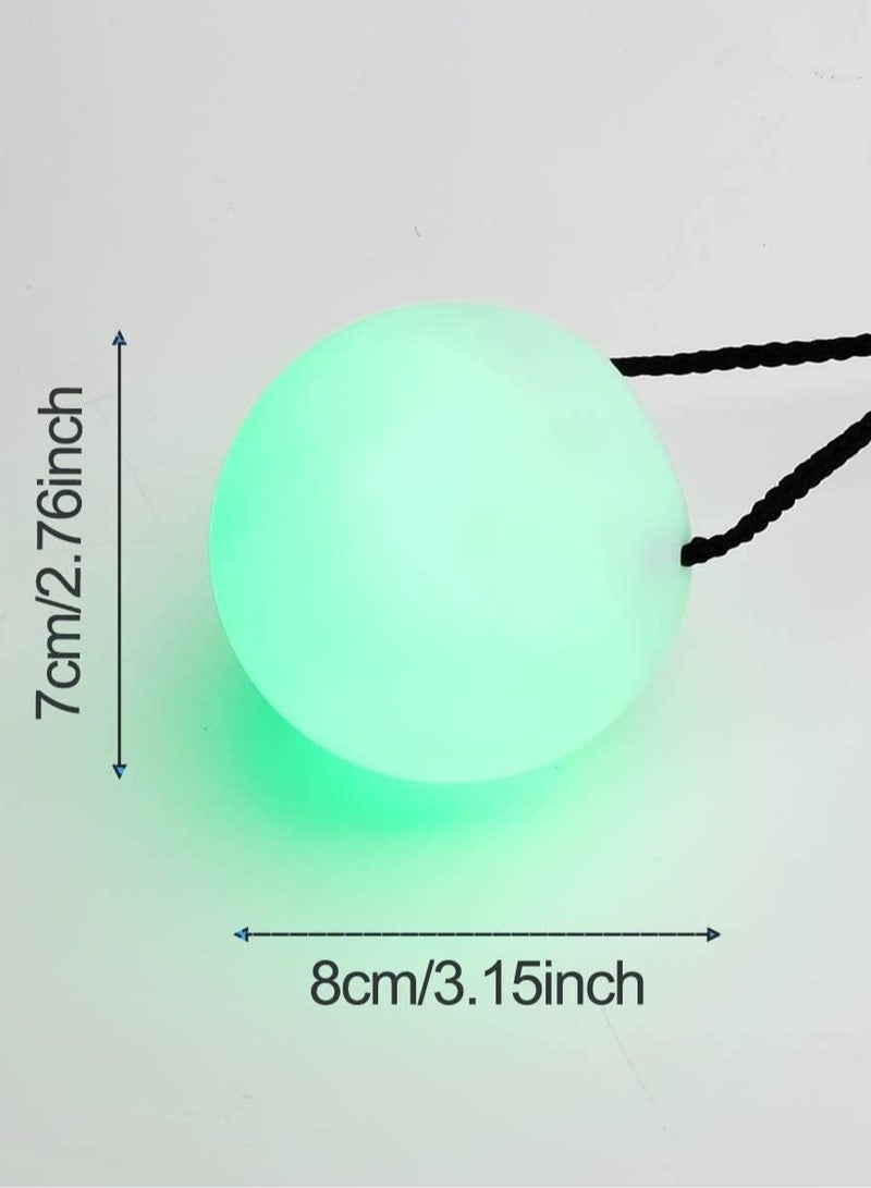 2 حزمة LED Poi Ball ، حزام قابل للتعديل ، كرات توهج ناعمة توهج ، إضاءة LED 9 أوضاع ، لعبة غزل Poi للمبتدئين والمحترفين ، شعوذة ألقيت الكرة متعددة الألوان ، الغزل LED تضيء لعبة - Image 2