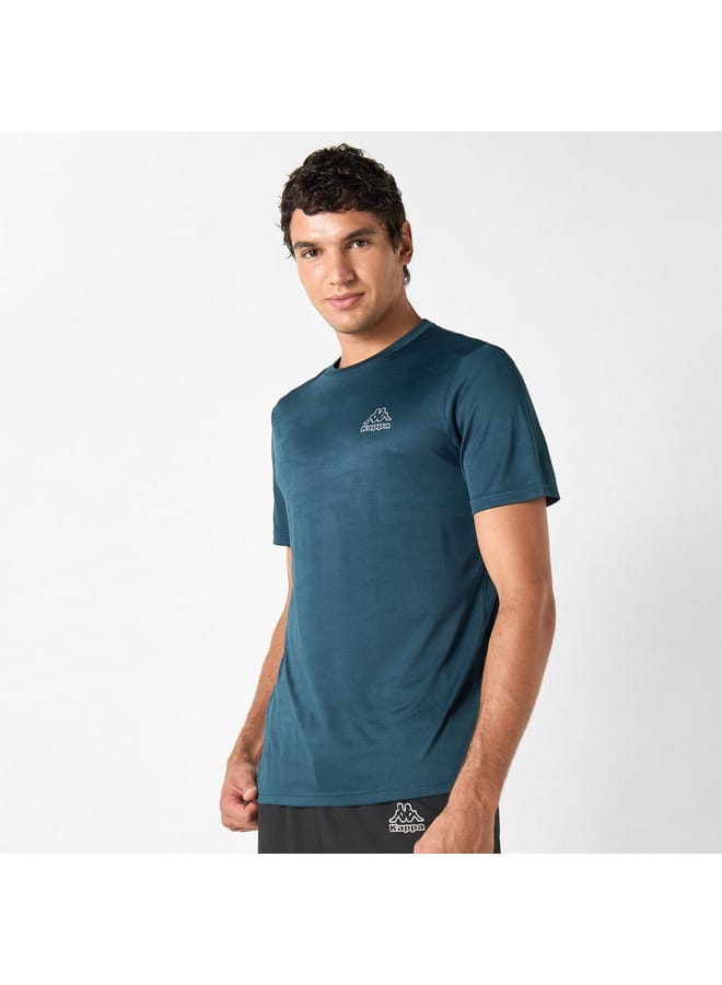 Kappa Kappa Logo Print T-shirt with Crew Neck and Short Sleeves  - Image 1
