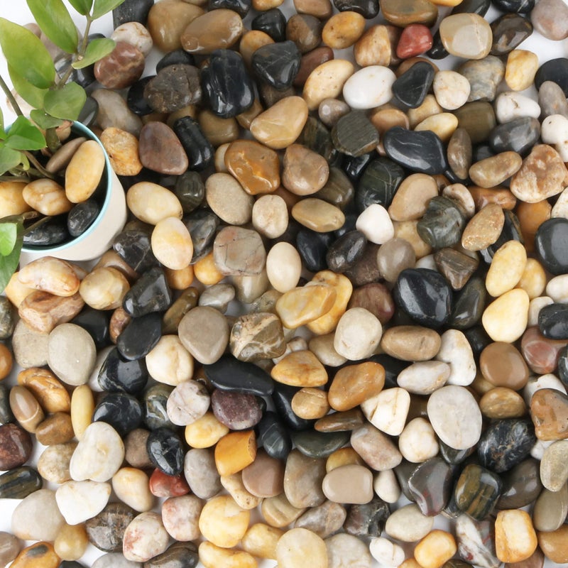Anothera 18lb Bulk Bag Pebbles for Plants 115 Aquarium Gravel River Rocks Garden Outdoor Decorative Stones