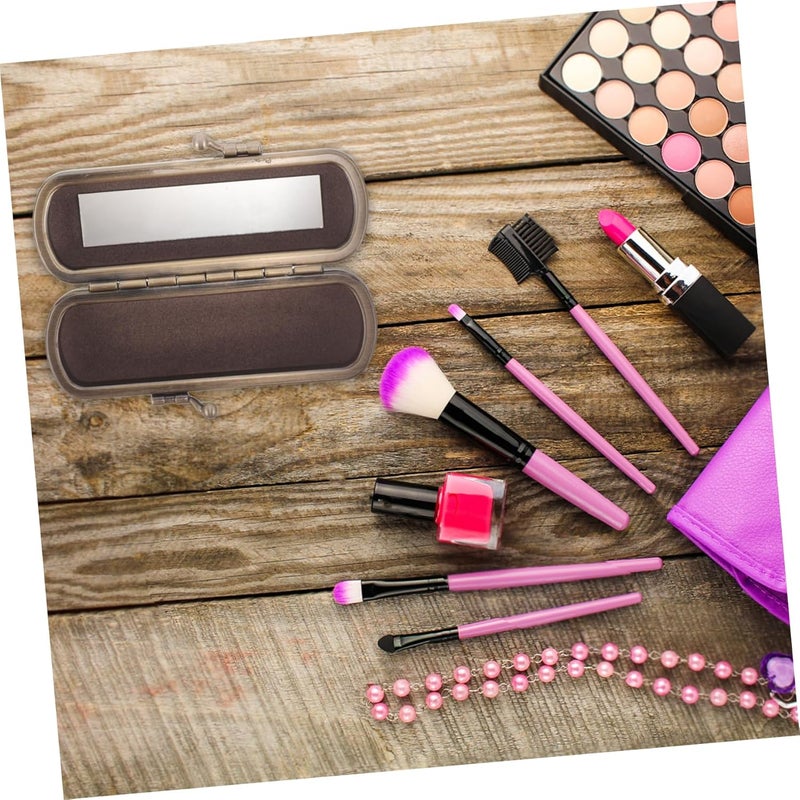 OUNONA Portable Velvet Lipstick Case with Button Closure Small Decorative Lipstick Holder for Purse Secure Travel Cosmetic Bag Organizer for Women Birthdays and Holidays - Image 5