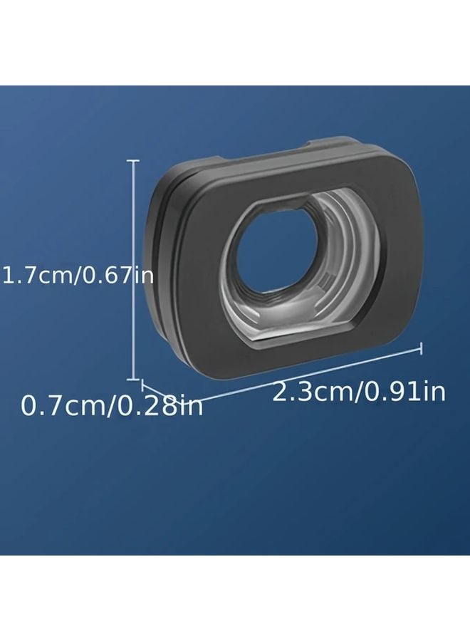 Black Wide Angle Lens for DJI Pocket 3 Action Camera 112 Degree Aluminum Alloy - Image 3