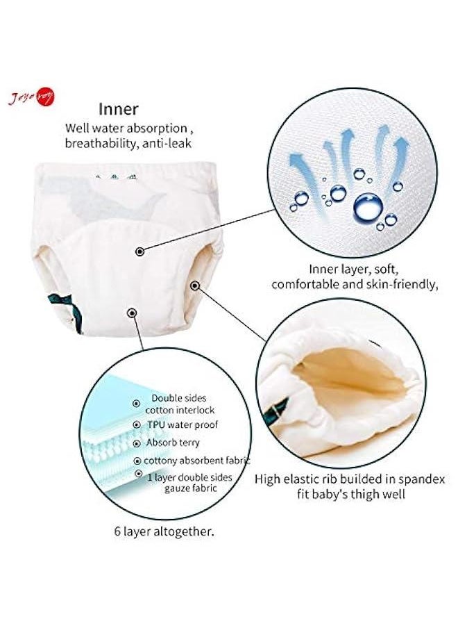 Toddler Potty Training Pants -  Baby 4 Packs Cotton Toddler Training Underwear for Boy and Girls, Strong Absorbent Training Pants