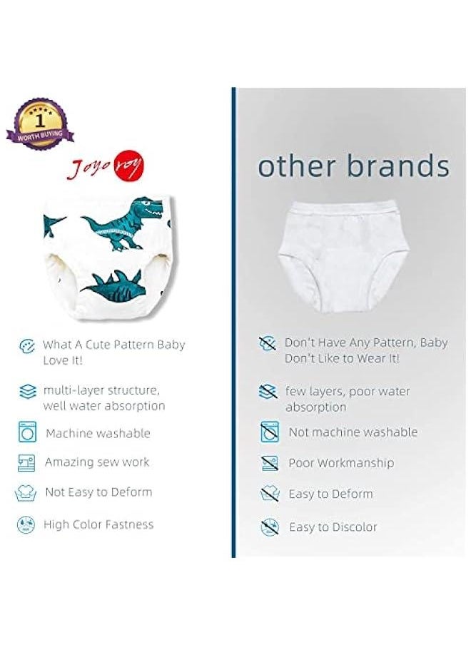 Toddler Potty Training Pants -  Baby 4 Packs Cotton Toddler Training Underwear for Boy and Girls, Strong Absorbent Training Pants